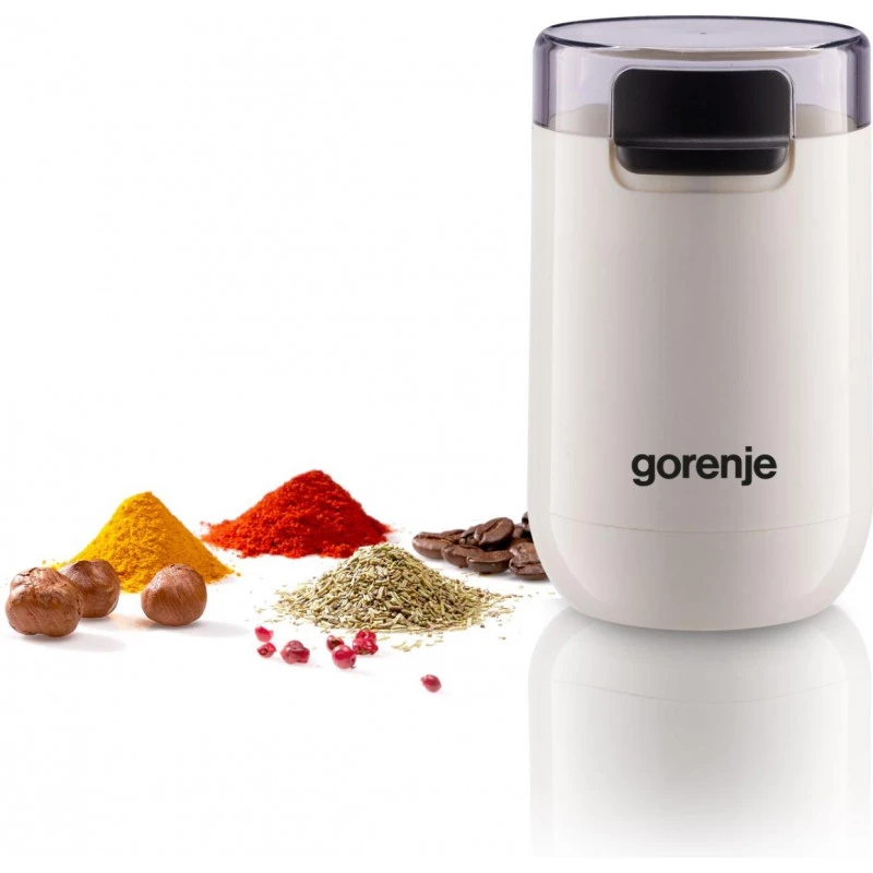 Gorenje | Moinho de café | SMK150SW | 150 W | Capacidade de grãos 45 g | Interruptor de segurança da tampa | branco