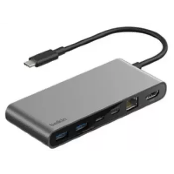 Belkin CONNECT hub USB-C 8 em 1 portas USB-C duplas si. INC024hqSGY