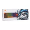 Teclado mecânico Baracuda Dolphin preto layout US com switches azuis