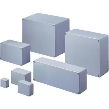 Rittal GA 9107.210 caixa universal, 250 x 57 x 80 mm, alumínio, cinzento RAL 7001