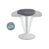 Cadeira de escritório Leitz 65440085 assento acolchoado cinzento estrutura de plástico