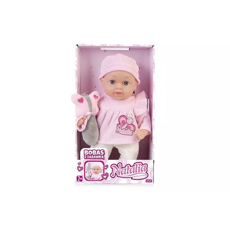 Boneca Artyk Natalia 33 cm com brinquedo - boneca bebé Artyk 33 cm com acessórios