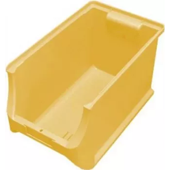 Caixa de arrumação allit ProfiPlus 4H 205×200×355 mm amarela – organizador de peças pequenas em plástico