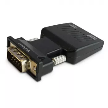 SAVIO CL-145 conversor VGA para HDMI, áudio, Full HD, preto