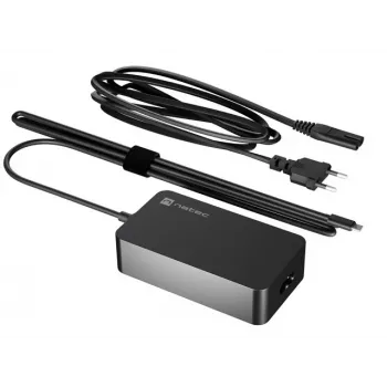 Fonte de alimentação NATEC Grayling USB-C 45W universal preto