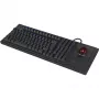 Teclado mecânico com fio tamanho completo KeySonic KSK-8202ELU-T (DE) — USB, layout alemão, preto