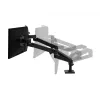 Ergotron LX Pro - kit de montagem (braço duplo) - modular - para 2 ecrãs LCD - lado a lado - alumínio - preto - tamanho do ecrã: até 68,6 cm (até 27 polegadas) (45-686-292)