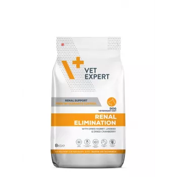 Alimento seco para cães VETEXPERT Veterinary Diet Renal Elimination — adulto, sabor coelho, 8 kg, proteína 15,8 %, gordura 19,5 %