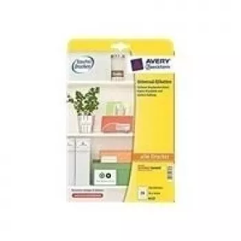 Avery Zweckform Universal - etiquetas - branco - 70 x 36 mm - 240 etiqueta(s) (10 folhas x 24) - (6122)