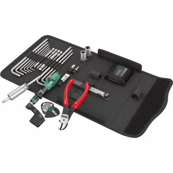 Conjunto de ferramentas para guitarra 9100 Kraftform kompakt, 27 peças (preto)