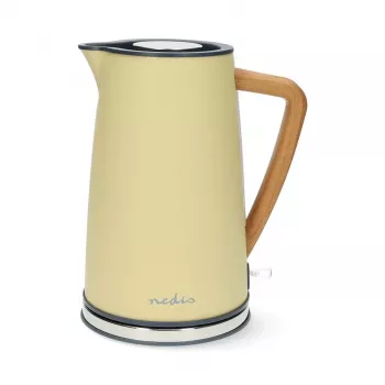 Chaleira elétrica Nedis KAWK510EYW 1,7 L amarelo