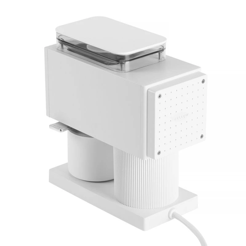 Moinho de café elétrico Fellow Ode Gen 2 — 140 W, mós de aço inoxidável, capacidade de 100 g, branco