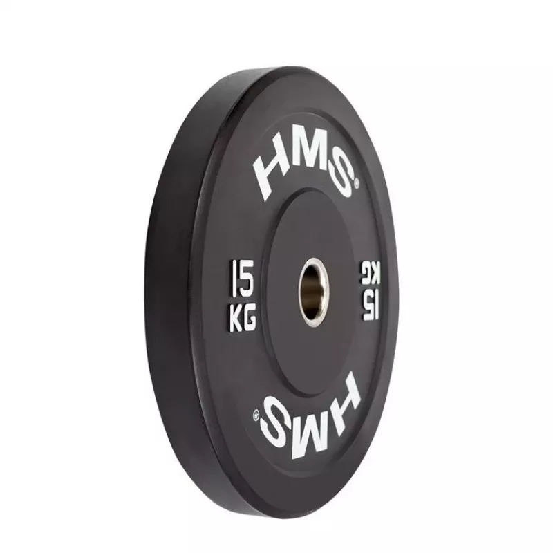 Disco de peso olímpico com revestimento de borracha HMS Fitness BBR15 1 unid.