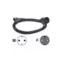 Cabo de alimentação Bachmann 5 m Schuko H05VV-F 3G 1,50mm² preto