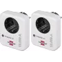Ficha de proteção contra sobretensões hugo brennenstuhl 1506980 — pack de 2, proteção de tomada para tomada individual