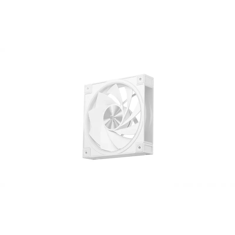 Caixa para PC DeepCool CG580 4F V2 Midi Tower branca — ATX, vidro temperado, 3 ventoinhas laterais de 120 mm, suporte para radiador lateral de 360 mm