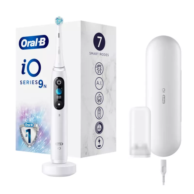 Escova de dentes elétrica Oral-B iO9 iOM9.1A1.1AD branca