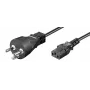 Microconnect PE1204100R cabo de alimentação preto 10 m conector macho IEC 320 C13