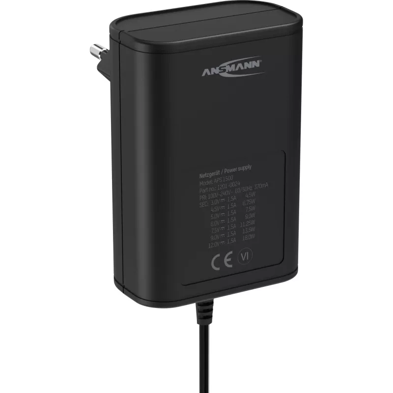 Carregador Ansmann APS 1500 Universal preto