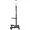 HAGOR HP Twin Stand HD - carrinho - para ecrã plano / equipamento AV - preto - tamanho do ecrã: 140-213 cm (55-84) - interface de fixação: até 800 x 500 mm (8210)