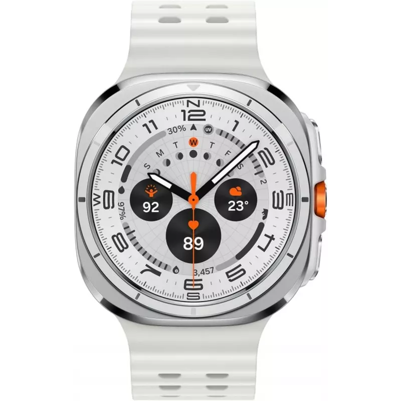 Smartwatch Samsung Galaxy Watch Ultra 47 mm Titanium White — AMOLED 1,5 polegadas, 4G, 64 GB, 590 mAh