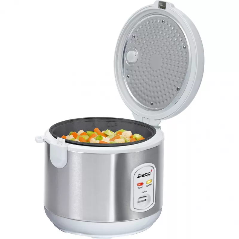 Panela de arroz Steba RK 2 3,5 L 700 W aço inoxidável branca 050200