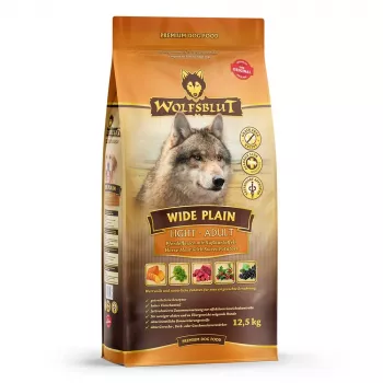 Comida seca para cães Wolfsblut Wide Plain Light Horse com batata-doce — 12,5 kg, 22 % proteína, 6 % gordura, sem glúten e sem açúcar