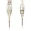 Delock 82057 cabo USB 2.0 Type-A macho para Type-B macho, 0,5 m, transparente