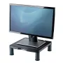 Suporte para monitor de computador Fellowes com 3 ajustes de altura - elevação de monitor padrão com gestão de cabos - suporte ergonómico ajustável para monitor de computador - peso máx. 27 kg/tam. máx.