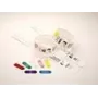 Clipes Zebra para utilização com pulseiras QuickClip, vermelhos