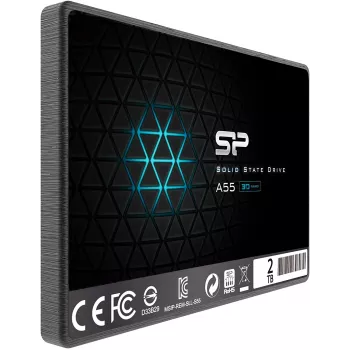 SSD SATA III 2,5 Polegadas Silicon Power Ace A55 — 2 TB, 560/530 MB/s, 3D-NAND