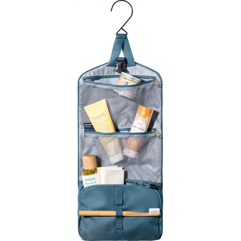 Bolsa de higiene DEUTER Wash Bag I — bolsa de higiene de viagem compacta, atlantic