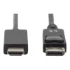 Cabo adaptador DisplayPort 1.2 com bloqueio 4K 60Hz UHD Type DP/HDMI A M/M preto 2 m