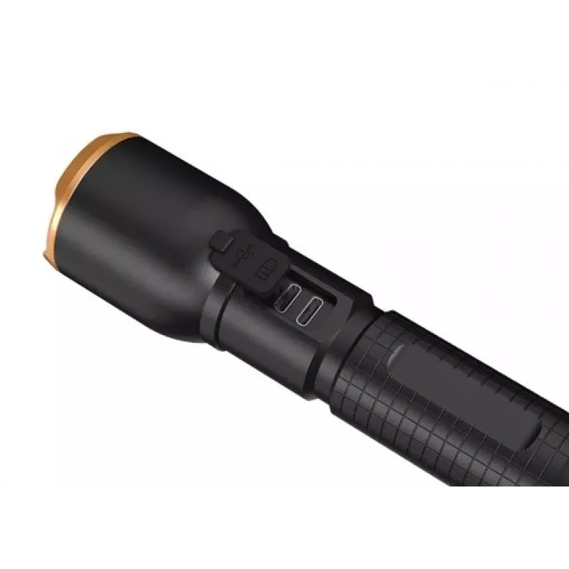 Lanterna Duracell DF6000R caixa de oferta — lanterna de mão recarregável, preta