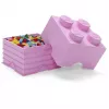 Storage Brick LEGO Room Copenhagen 4, rosa — tijolo de armazenamento LEGO 40031738, recipiente empilhável para brinquedos e têxteis