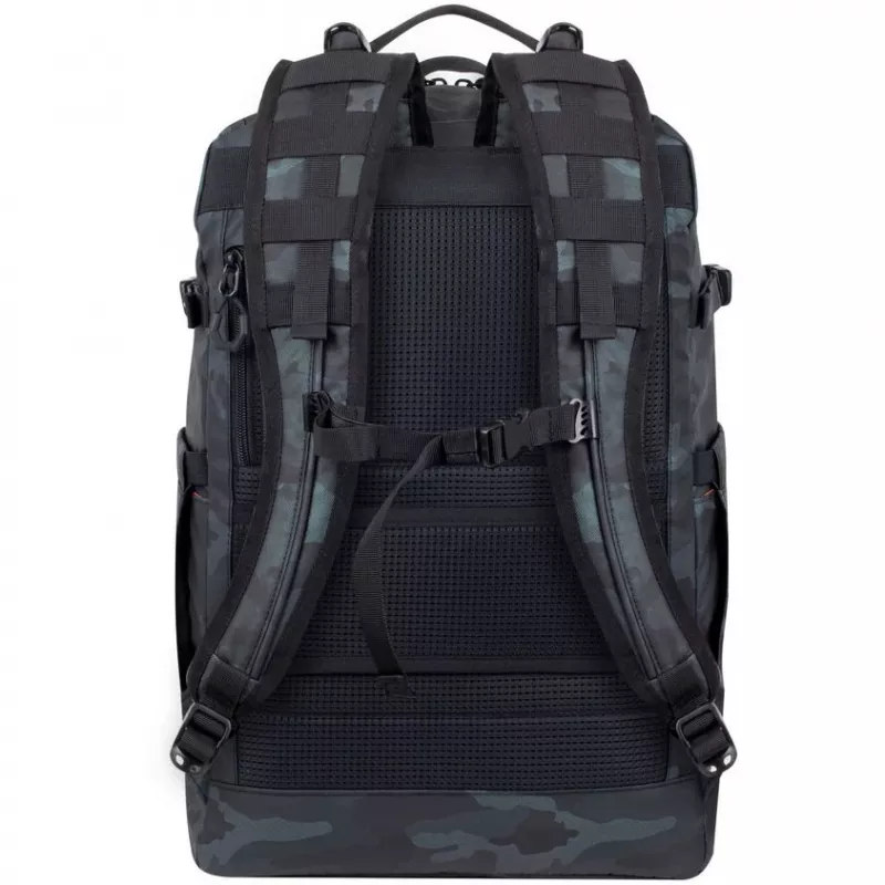 Mochila Rivacase Sherwood camuflagem, azul-marinho poliéster, poliuretano