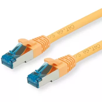 VALUE - cabo de patch - RJ-45 (M) para RJ-45 (M) - 2 m - SFTP, PiMF - CAT 6a - sem halogéneos, moldado, proteção anti-dobradiça, condutor flexível - amarelo (21.99.1932)