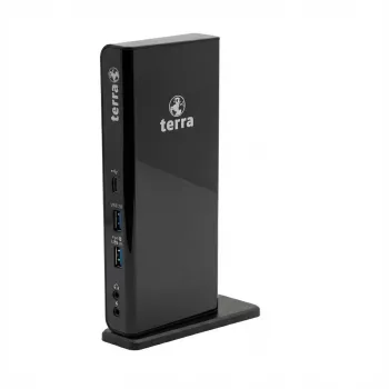 Docking station TERRA MOBILE 732 USB-A/C Dual Display incl. fonte de alimentação 5V/4A, cabo USB-A/C para portáteis (1480379)