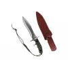 Cinema Classic Rambo V CC-H5 faca com bainha de couro