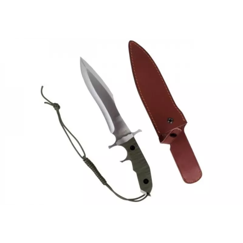 Cinema Classic Rambo V CC-H5 faca com bainha de couro