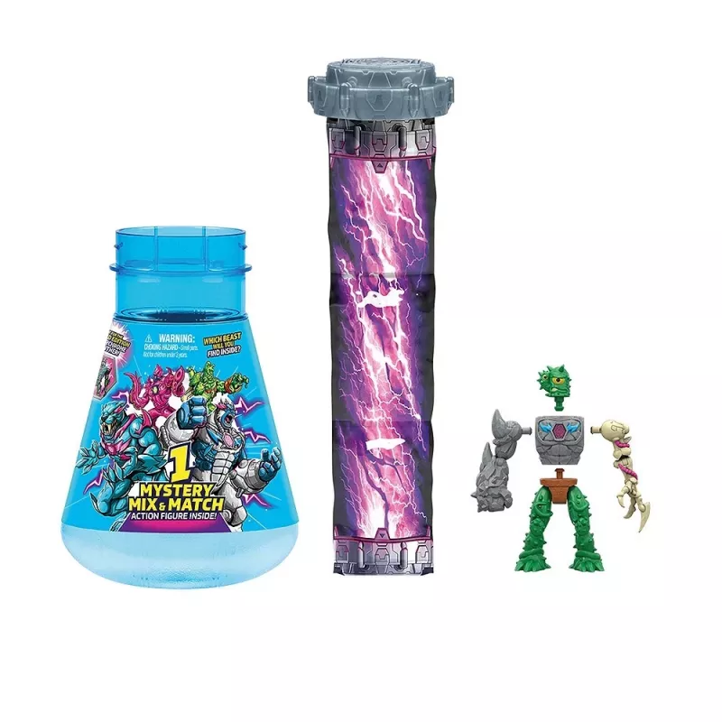 Conjunto de figuras Cobi Mr Beast Lab Hybrids — figuras de ação colecionáveis da Cobi