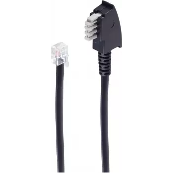 shiverpeaks ®-BASIC-S--ficha TAE N para ficha Western 6/6, para aparelhos de fax, 6 fios, 3,0 m (BS70163)