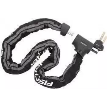 Cadeado de corrente FISCHER PROTEC PLUS+ CK100 — corrente de aço fiável com elos de 4 lados, modelo 50746