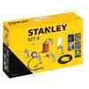 Conjunto de ferramentas pneumáticas STANLEY 9045718STN, 9 peças, ferramentas metálicas, mangueira espiral 5 m, máx. 20 bar