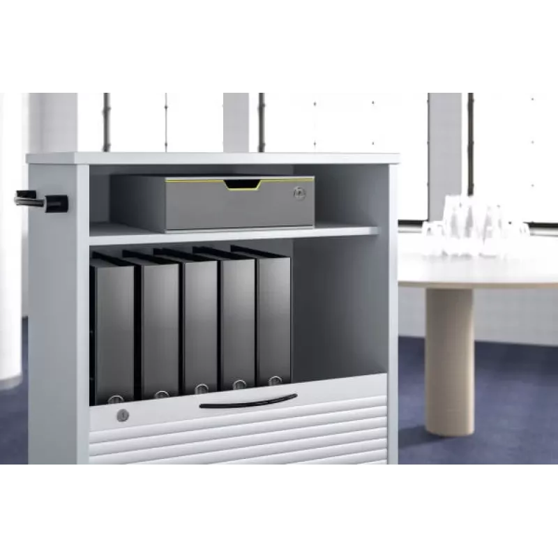 Caixa de arquivo em plástico cinzento Durable 760127