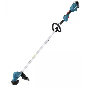 Makita DUR192LRT1, corta-relvas, punho em arco, 6000 rpm, preto, turquesa, 30 cm, 87,8 dB