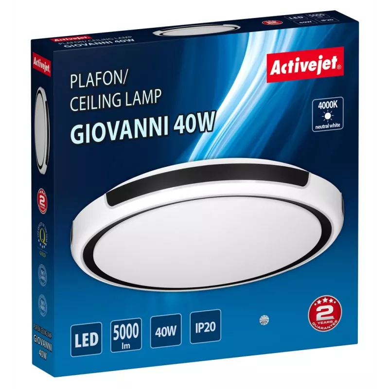 Activejet AJE-GIOVANNI Candeeiro de teto LED 40W