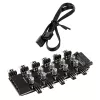 Hub de ventoinhas PWM de 10 vias Lamptron SP105