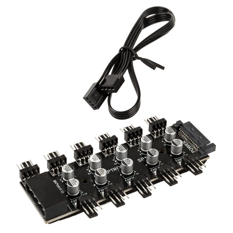 Hub de ventoinhas PWM de 10 vias Lamptron SP105