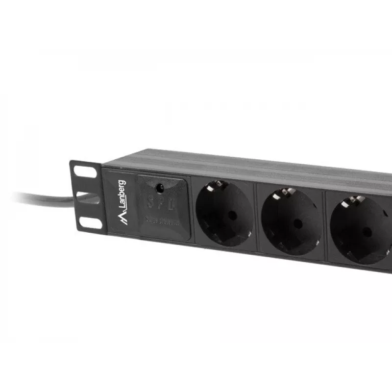 RÉGUA DE ALIMENTAÇÃO LANBERG 10 RACK (1U, 16A, 3X SCHUKO)
